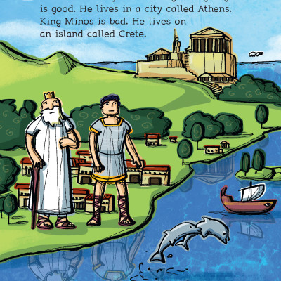 Sách - Dtpbooks - Helbling Young Reader - Theseus and the Minotaur