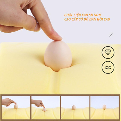 Gối tựa cổ vai cao su non cao cấp,giúp giảm đau mỏi cổ,vai.Có đai cài chắc chắn,chất liệu csn đàn hồi tốt,lớp da mềm