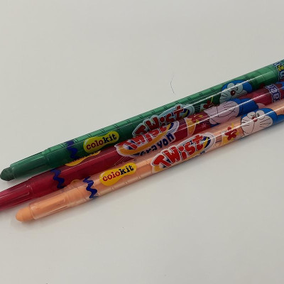 Vỉ Bút Sáp Vặn 18 Màu Thiên Long TCR-C05/DO