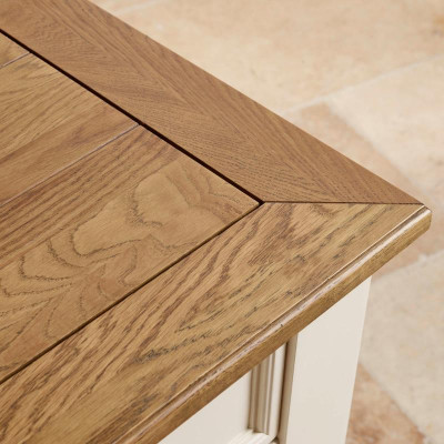 Tủ Trữ Đồ 3 Ngăn Kéo Shutter Gỗ Sồi Ibie BSC3SHUO - Trắng (100 x 42 cm)