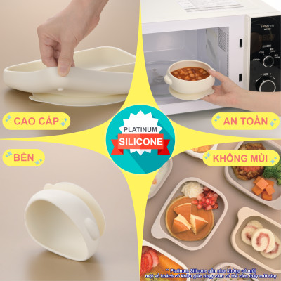 Đồ dùng ăn dặm RICHELL Nhật chất liệu Platinum Silicone | Baby