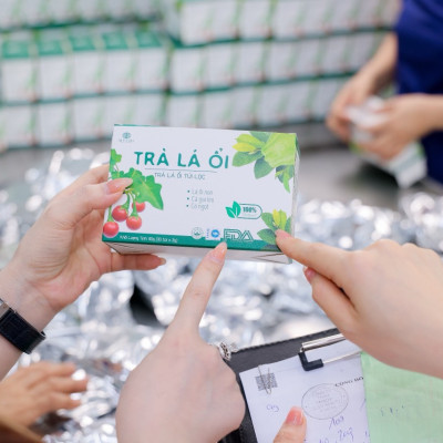 Giá Sỉ 10 Hộp Trà Lá Ổi Mychi Giam Cân Tan Mỡ Ngừa mỡ máu tiểu đường