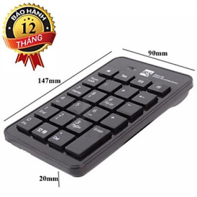 Bàn phím số rời cổng USB R8 1810 Keyboard R8-1810 USB (Phím số)- Hàng chính hãng