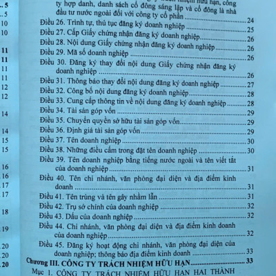 Luật doanh nghiệp (sửa đổi, bổ sung) hệ thống các văn bản quy định, hướng dẫn chi tiết thi hành