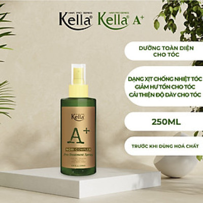 Xịt dưỡng tóc toàn diện chống cháy Kella A+ Nori Complex (Chai 250ml)