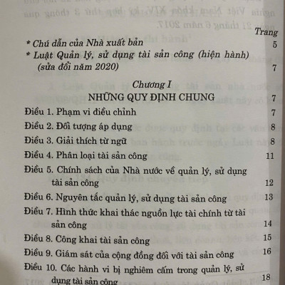 Luật Quản lý, sử dụng tài sản công ( hiện hành) ( sửa đổi năm 2020)
