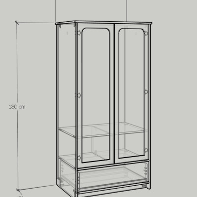 [Happy Home Furniture] NOMIA , Tủ quần áo 2 cửa mở - 1 ngăn kéo , 90cm x 58cm x 180cm ( DxRxC), TCM_037