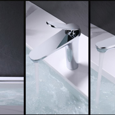 VÒI LAVABO ĐỒNG THAU NÓNG LẠNH EUROVINTO CAO CẤP MÃ 6733