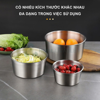 Hộp Đựng Thực Phẩm Inox 304 Hộp Đựng Cơm Trưa Thố Lạnh Có Lắp Nhựa 4 Dung Tích 350ml/600ml/1000ml/2000ml