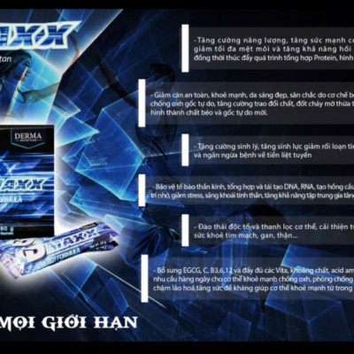 DMAXX thức uống bổ sung vitamin năng lượng có đường DAMODE 69 gói màu xanh mỗi gói 22gr