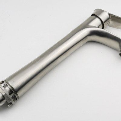 Vòi Lavabo nóng lạnh điếu cao 30cm Inox SUS 304 Eurolife EL-ORCHID 03 (Trắng vàng)