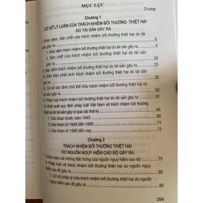 Sách - Trách nhiệm bồi thường thiệt hại do tài sản gây ra (sách chuyên khảo)