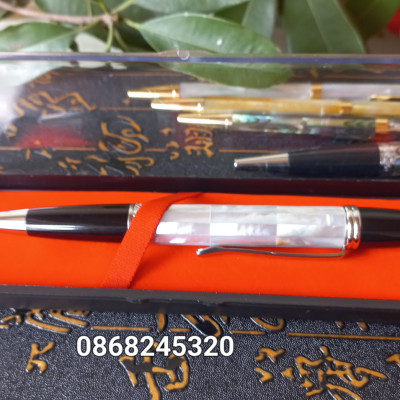 Bút bi ký viết phong cách lịch mãn đẳng cấp khảm xác trắng