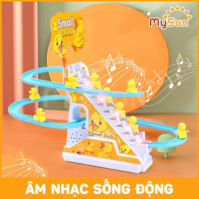 Vịt leo cầu thang tuột trượt ống nước đồ chơi trong nhà cho bé giá rẻ.