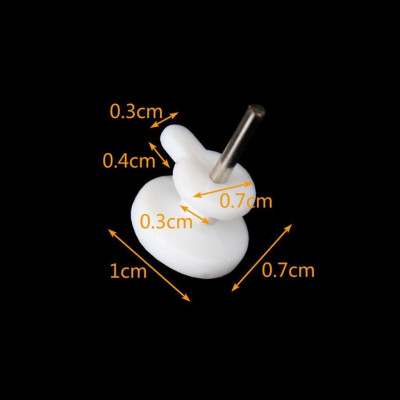 10 Móc Nhựa Đinh 1 Chân Đóng Tường, Móc Đa Năng, Chắc Chắn, Treo Tranh, Ảnh, Đồng Hồ Trên Tường - Taky Home 2219Set10