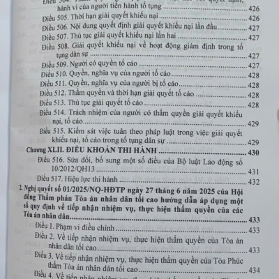 Bộ luật Dân sự, Bộ luật Tố tụng Dân sự (sửa đổi, bổ sung năm 2025) văn bản hướng dẫn thi hành 