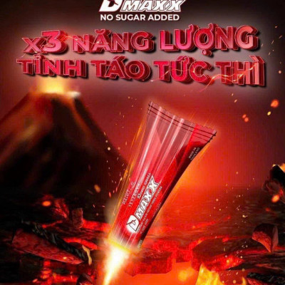DMAXX thức uống bổ sung vitamin năng lượng không đường DAMODE 58 gói màu đỏ mỗi gói 2,2gr