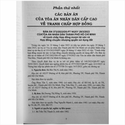 Sách Tuyển Tập Các Bản Án Của Tòa Án Nhân Dân Cấp Cao Về Dân Sự và Tố Tụng Dân Sự (Dành cho Thẩm phán, Thẩm tra viên, Hội thẩm, Kiểm sát viên, Luật sư và các học viên tư pháp) - V2443A