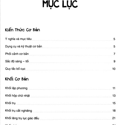 Bí Quyết Hội Họa - Luyện Vẽ Hình Khối