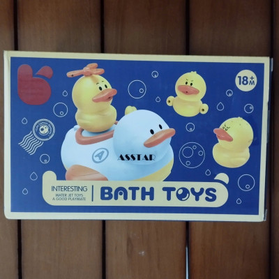 Đồ Chơi Nhà Tắm Cho Bé, Đồ Chơi Vịt Phun Nước Vòi Sen, Vịt Bơi Nhà Tắm