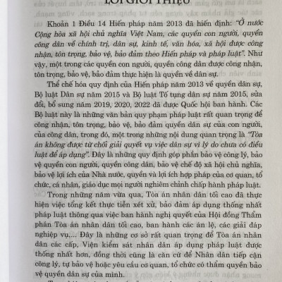 Cẩm Nang Nghiệp Vụ Dành Cho Thẩm Phán, Kiểm Sát Viên, Luật Sư ( Trong lĩnh vực dân sự và tố tụng dân sự) ( Xuất bản lần thứ ba có sửa chữa, bổ sung)