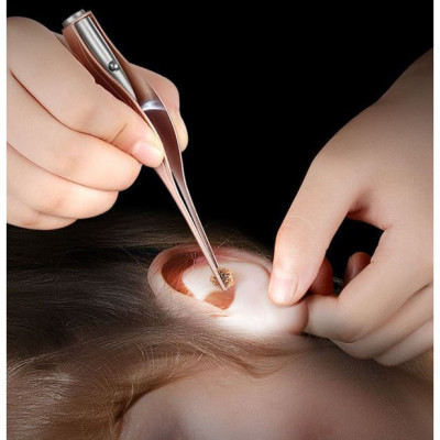 Bộ Dụng Cụ Lấy Ráy Tai Có Đèn Led Cao Cấp Kèm Hộp Đựng Sịn Sò Sử Dụng Cổng Sạc USB Tặng Kèm Kính Lúp