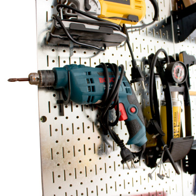 Bộ 2 móc chữ U Pegboard - Giá treo bằng thép sơn tĩnh điện - Phụ kiện móc treo dụng cụ Pegboard