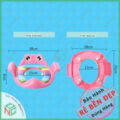 (Tiện Lợi) Bệ Lót Tấm Ngồi Thu Nhỏ KhoNCC Hàng Chính Hãng Cho Bé Có Tay Nắm - Giúp An Toàn Thuận Tiện Khi Vệ Sinh - LTP-BBCCTC