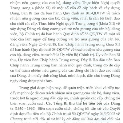 Các Tổng Bí Thư Thế Hệ Tiền Bối Của Đảng Ta (1930-1990)