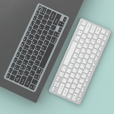 Bàn phím không dây mini W159 - pin sạc - đa kết nối bluetooth 5.0 + 3.0 + Usb wireless 2.4G hàng nhập khẩu