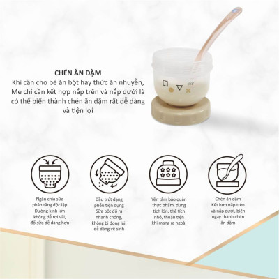 HỘP CHIA SỮA 3 NGĂN ĐA NĂNG CHO BÉ KU-PLUS