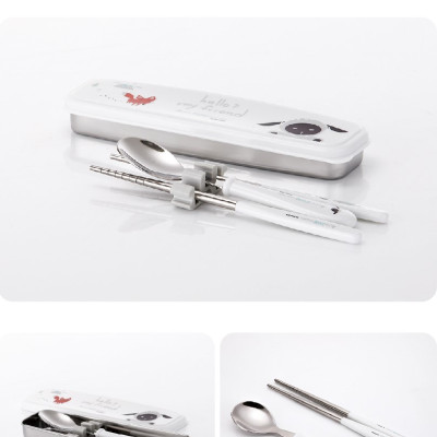 Bộ muỗng đũa tập ăn STENLOCK cho bé (Chính hãng Hàn Quốc)