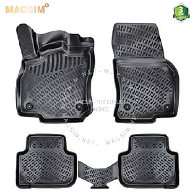 Thảm lót sàn ô tô nhựa TPU Silicon Audi Q3 second generation (F3) 2019+ Nhãn hiệu Macsim