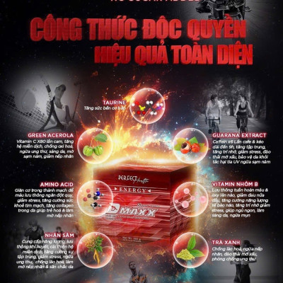  DMAXX thức uống bổ sung vitamin năng lượng không đường DAMODE 69 gói màu đỏ mỗi gói 2,2gr