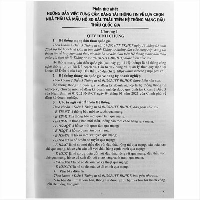 Nghiệp Vụ Đấu Thầu Xây Lắp Qua Mạng - Hướng Dẫn Việc Cung Cấp, Đăng Tải Thông Tin Về Lựa Chọn Nhà Thầu Và Mẫu Hồ Sơ Đấu Thầu Trên Hệ Thống Mạng Đấu Thầu Quốc Gia