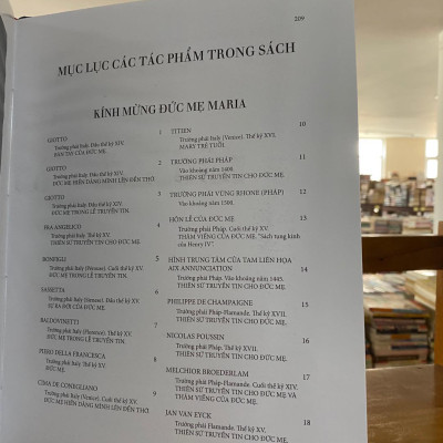  Sách Các tác phẩm mỹ thuật về Đức mẹ Maria
