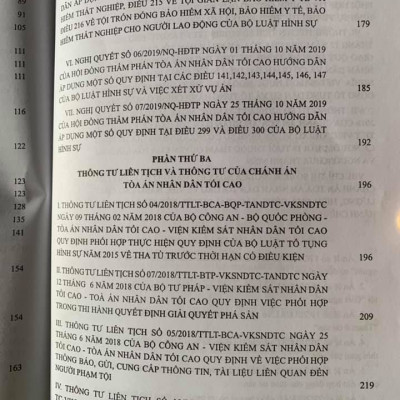 Giải đáp một số vấn đề về nghiệp vụ Năm 2018- 2019 – của Hội Đồng Thẩm phán Tòa án nhân dân tối cao về hình sự - tố tụng hình sự - dân sự - tố tụng dân sự - tố tụng hành chính - đất đai và các quy định của pháp luật có liên quan đến tòa án