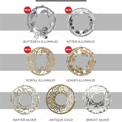 Chụp nến trang trí Yankee Candle - Antique Gold