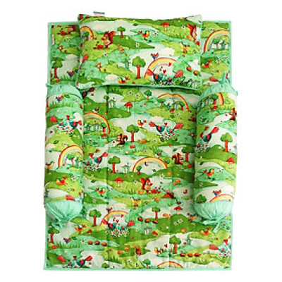 Bộ 4 Món Ga Gối Cho Bé Sleep Baby Green Forest - F110