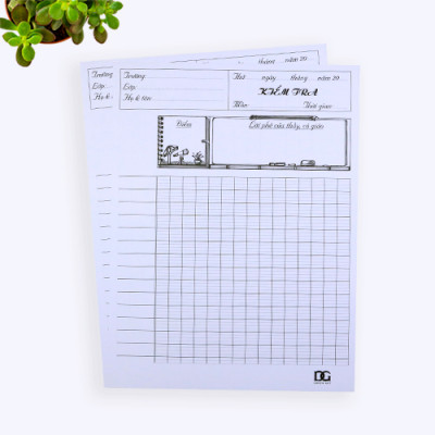 Giấy kiểm tra kẻ ngang rõ tiện lợi cho học sinh ,giấy trắng dày đẹp viết không lem, bộ gồm 2 hộp 30 tờ đôi GKT07-08 Green Art - Hàng chính hãng