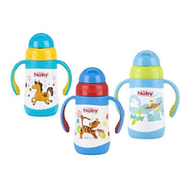 [ 10223-Nuby ] Bình uống nước giữ nhiệt bằng Inox, 2 chiều nóng lạnh, dung tích 280ml
