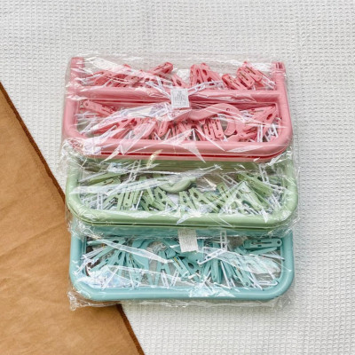 Móc Chùm Nhựa PP Cao Cấp 32 Kẹp Xoay 360 độ linh hoạt, có thể gấp gọn