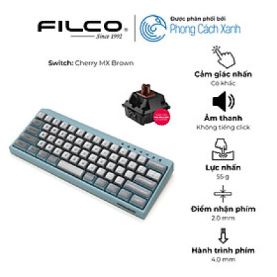Bàn phím cơ Bluetooth Filco Minila-R Convertible - Hàng chính hãng