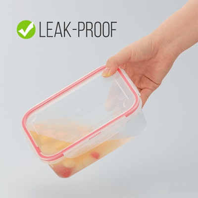 Combo 02 hộp thực phẩm chữ nhật inomata 1300ml hàng nội địa Nhật Bản