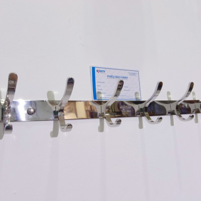 Móc Áo Kibath Đúc 6 Chấu Inox 304,KB-417