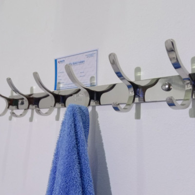 Móc Áo Kibath Đúc 6 Chấu Inox 304,KB-417