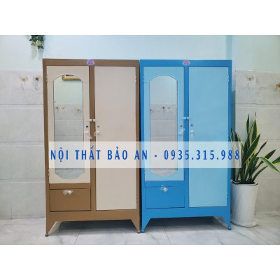 Tủ sắt quần áo ngang 0.9m x cao 1m8 GIÁ SINH VIÊN