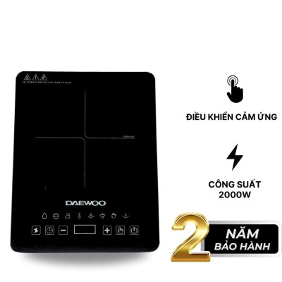 Bếp Từ Đơn Daewoo DWI-1505B, 8 chế độ cài sẵn 1500w - Hàng chính hãng