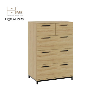 [Happy Home Furniture] LOUIS , Tủ lưu trữ 5 ngăn kéo - chân sắt , 68cm x 45cm x 102cm ( DxRxC), THK_062
