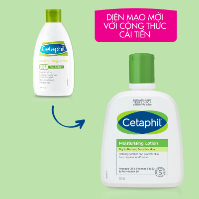 Sữa dưỡng ẩm cho da nhạy cảm Cetaphil Moisturizing Lotion 200ml
